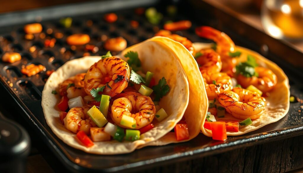 Blackstone Shrimp Fajitas