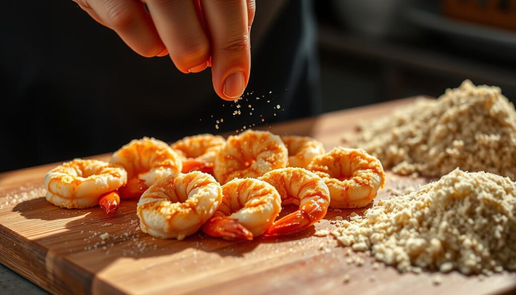 Breading Fried Shrimp