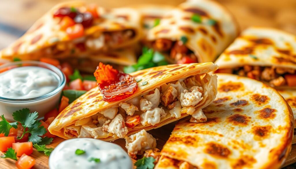 Chicken Bacon Ranch Quesadilla Variations