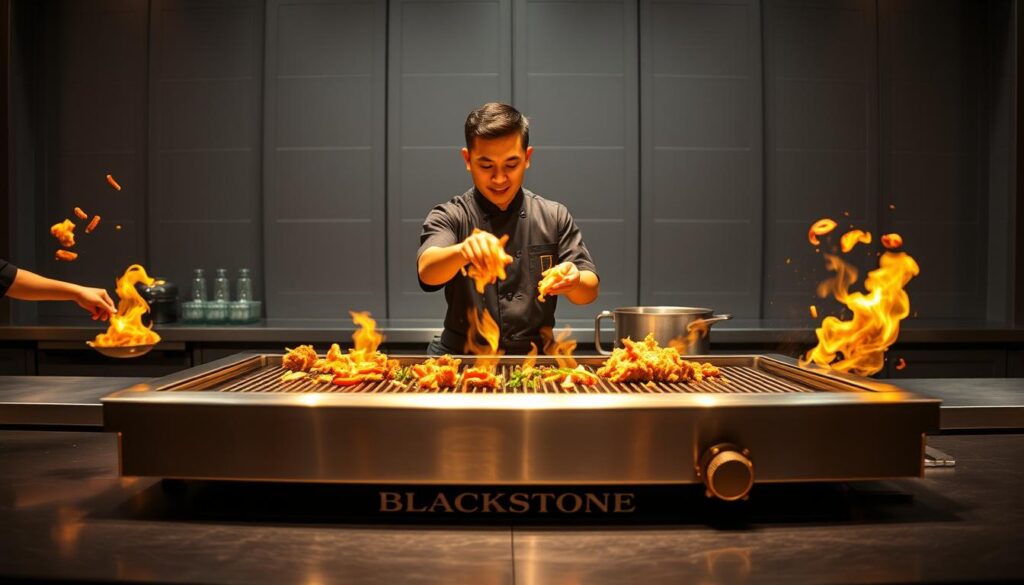 Hibachi Cooking Sequence on Blackstone Griddle