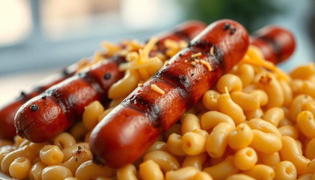 Hot Dogs in Macaroni and Cheese Ingredients