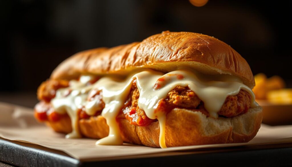 Melted Cheese Chicken Parmesan Sub