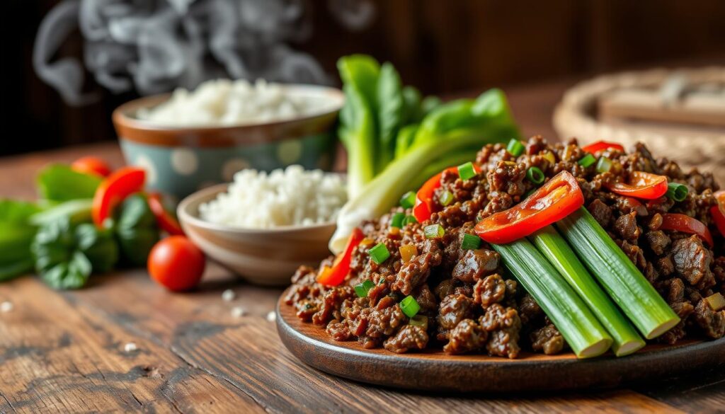 Mongolian Ground Beef Serving Suggestions