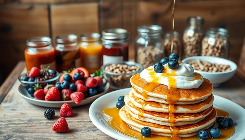 Pancake Toppings and Weekend Breakfast Spreads