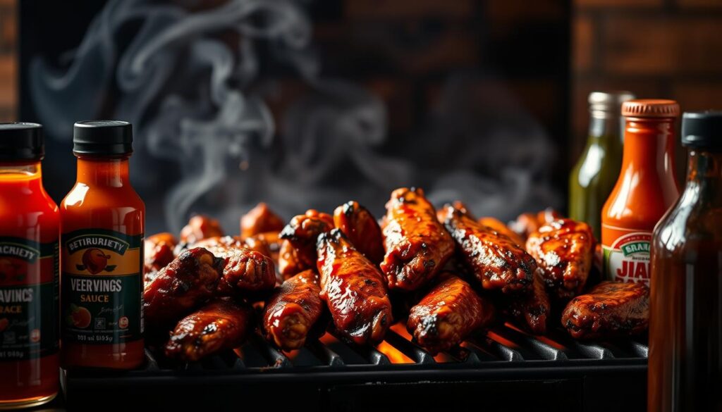 Smoky Grilled Wings Sauce Options