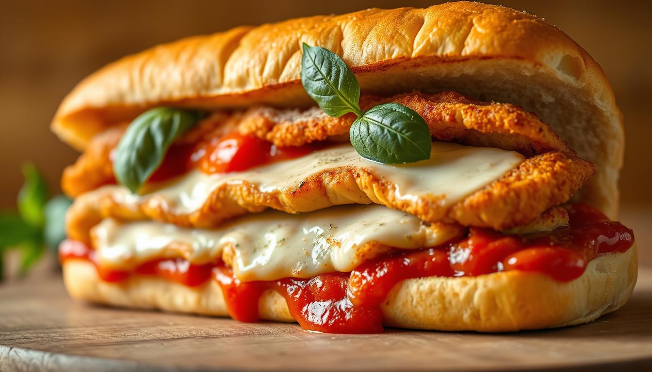 chicken parmesan sub