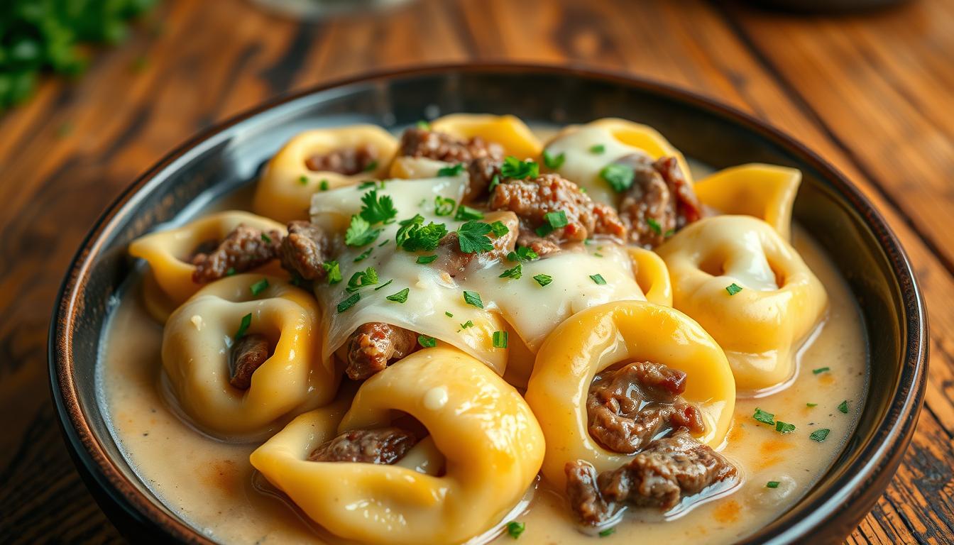 philly cheesesteak tortellini