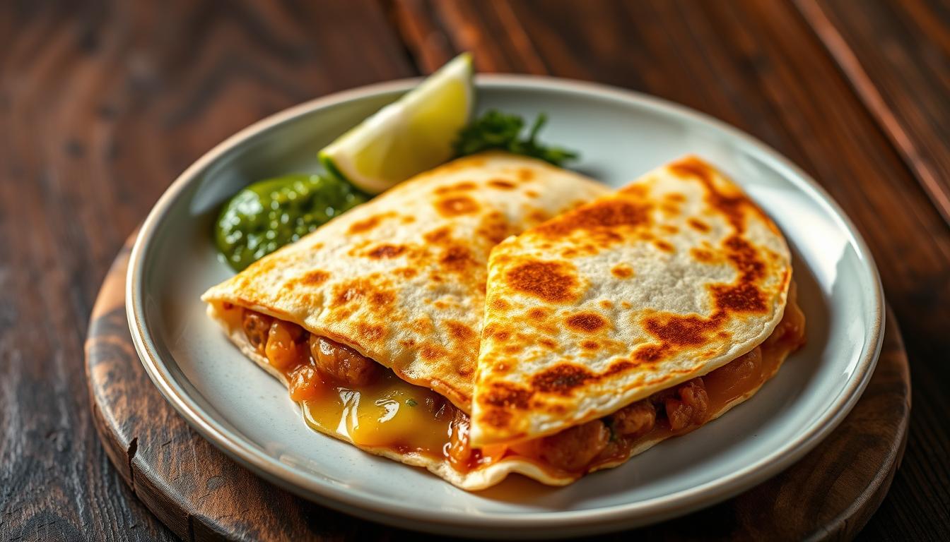 quesadilla with chorizo