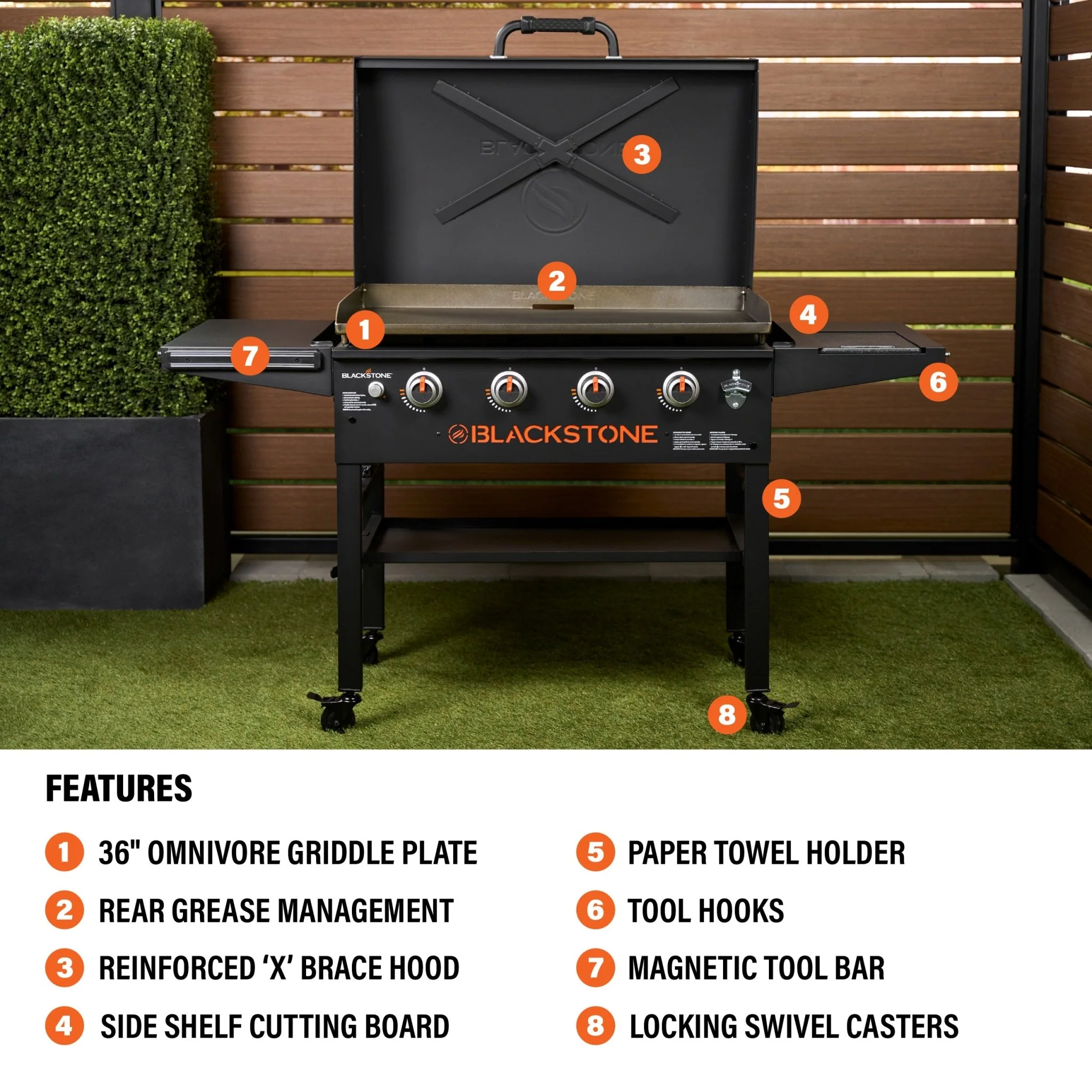 Original 36” Griddle with Hood (Natural Gas) 4 Original 36” Griddle with Hood (Natural Gas)