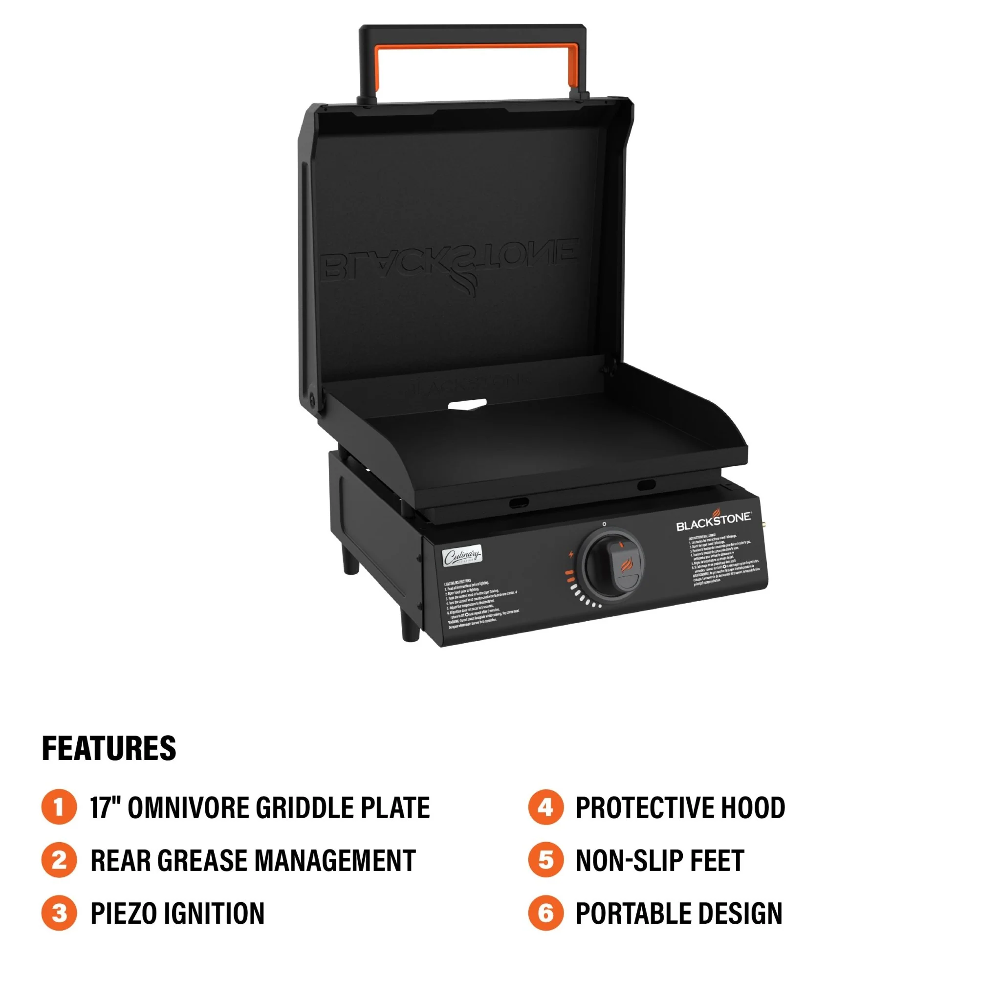 Culinary 17” Tabletop Griddle with Hood 4 Culinary 17” Tabletop Griddle with Hood
