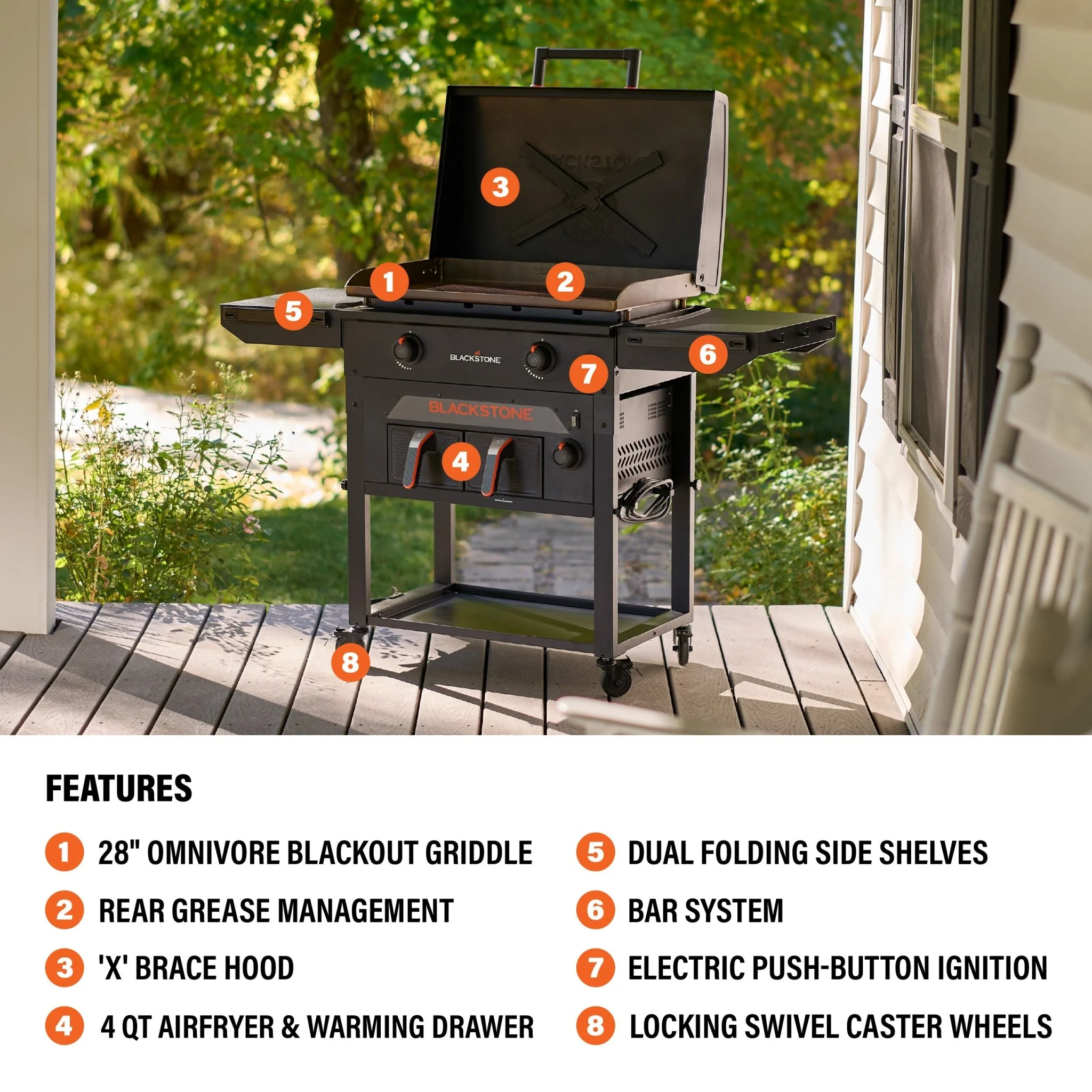 28” Griddle Airfryer Combo 5 28” Griddle Airfryer Combo
