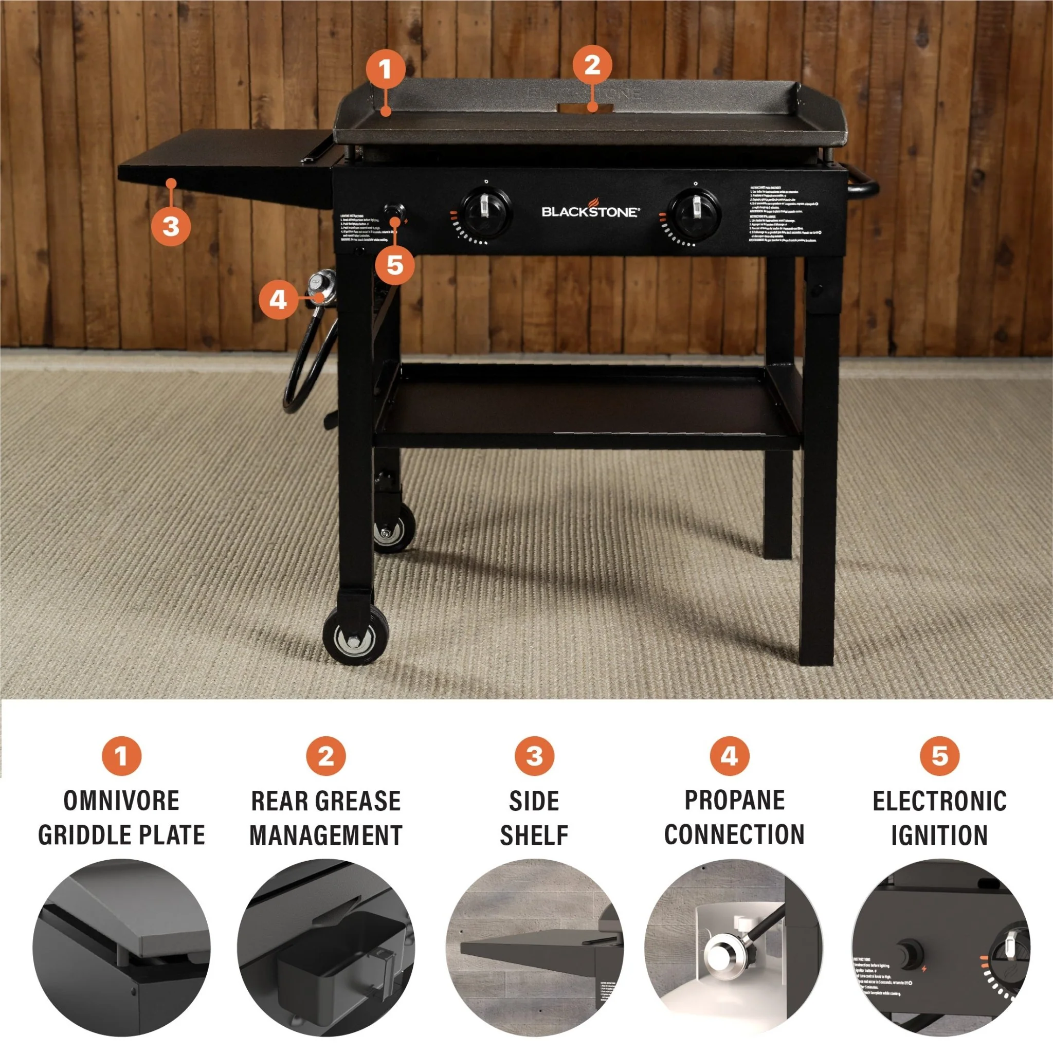 BLACKSTONE 28" GRIDDLE COOKING STATION 2 BLACKSTONE 28" GRIDDLE COOKING STATION