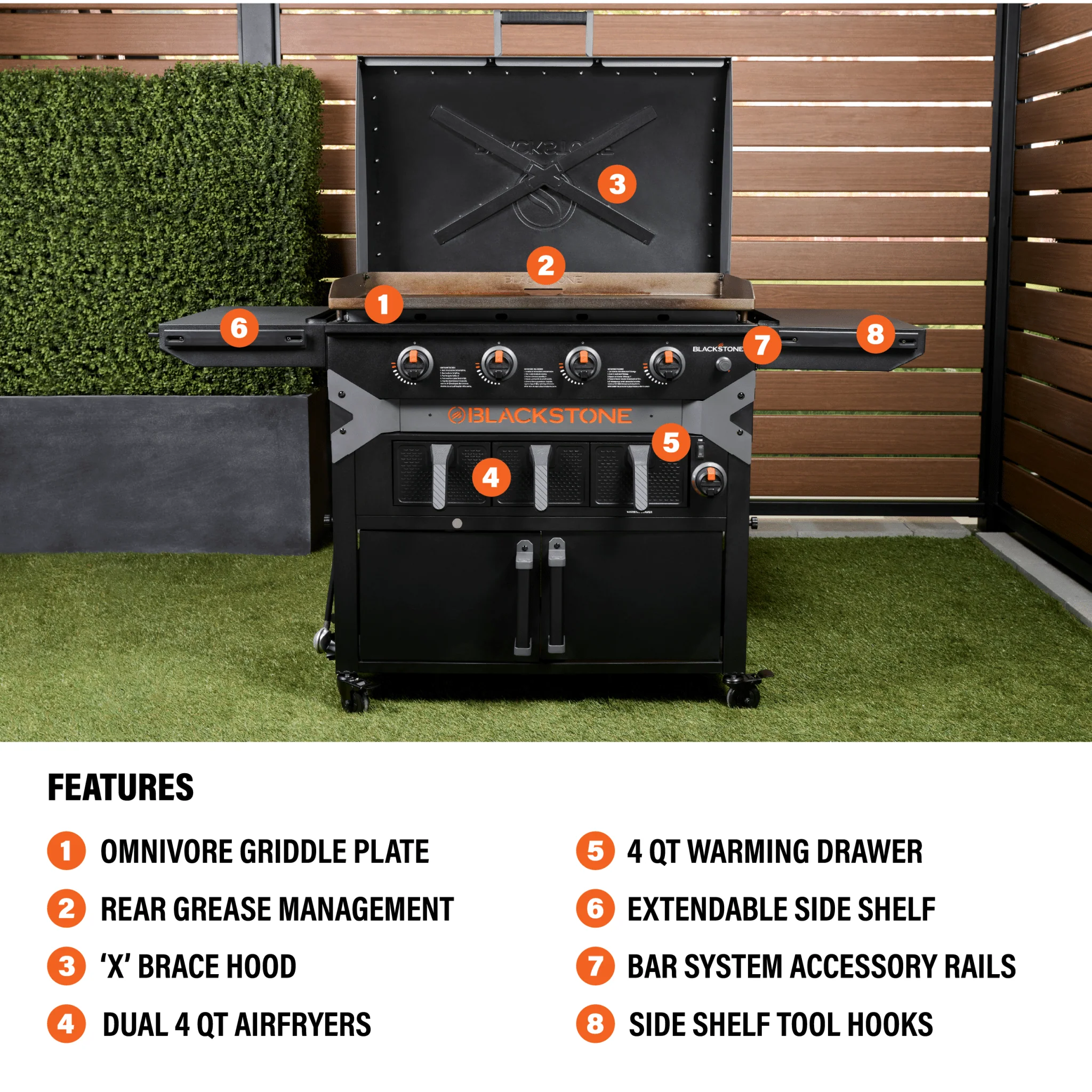 36" Griddle Airfryer Combo 4 36" Griddle Airfryer Combo