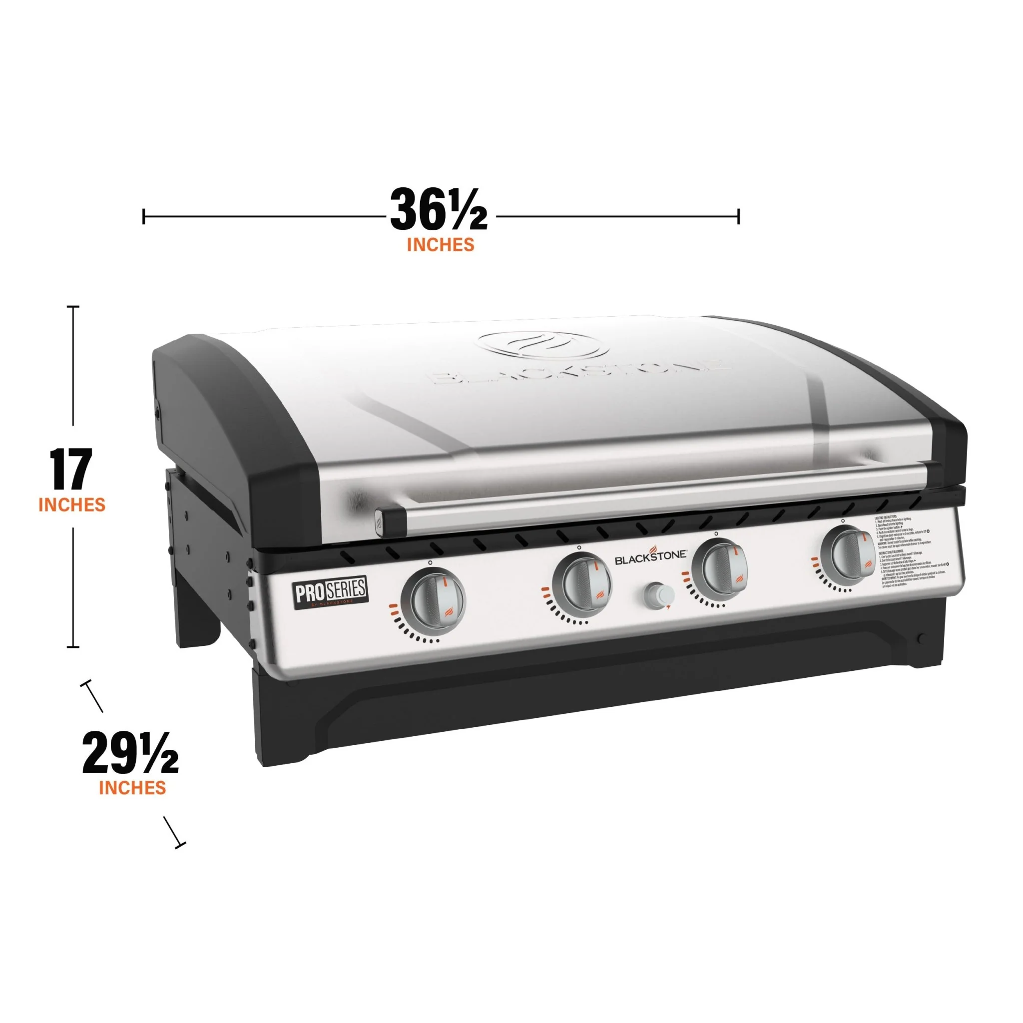 36" Drop-in Griddle with Hood (Propane) 10 36" Drop-in Griddle with Hood (Propane)