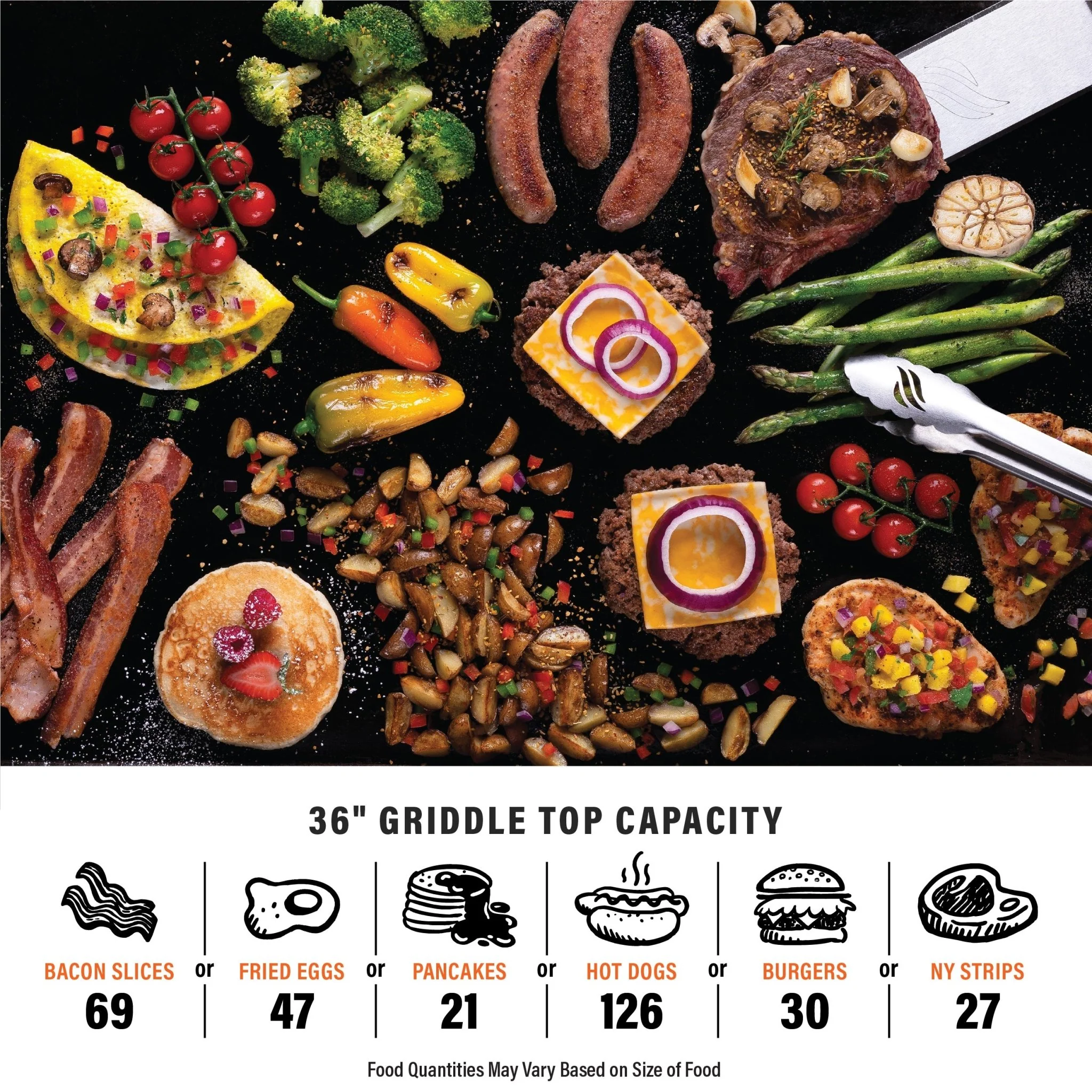 36" Drop-in Griddle with Hood (Propane) 7 36" Drop-in Griddle with Hood (Propane)