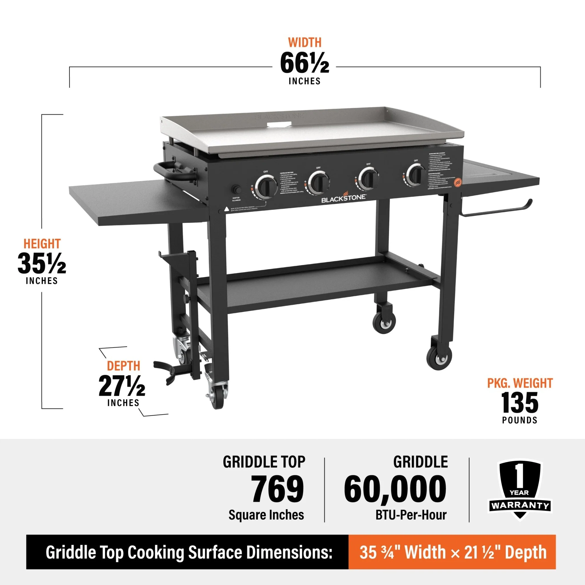 Original 36in Griddle Cooking Station W/Cutting Board 2 Original 36in Griddle Cooking Station W/Cutting Board
