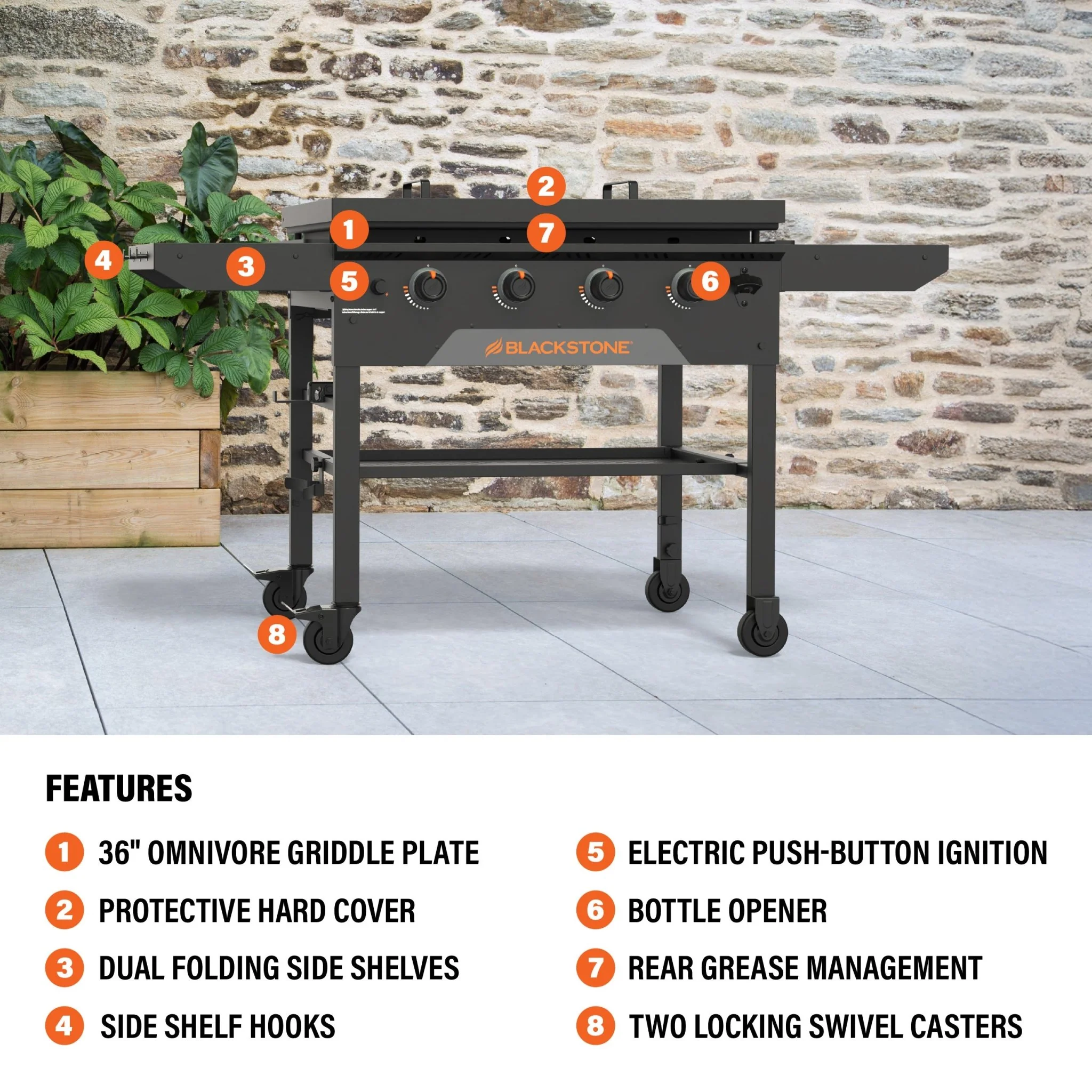 Original 36” Griddle with Hard Cover 5 Original 36” Griddle with Hard Cover
