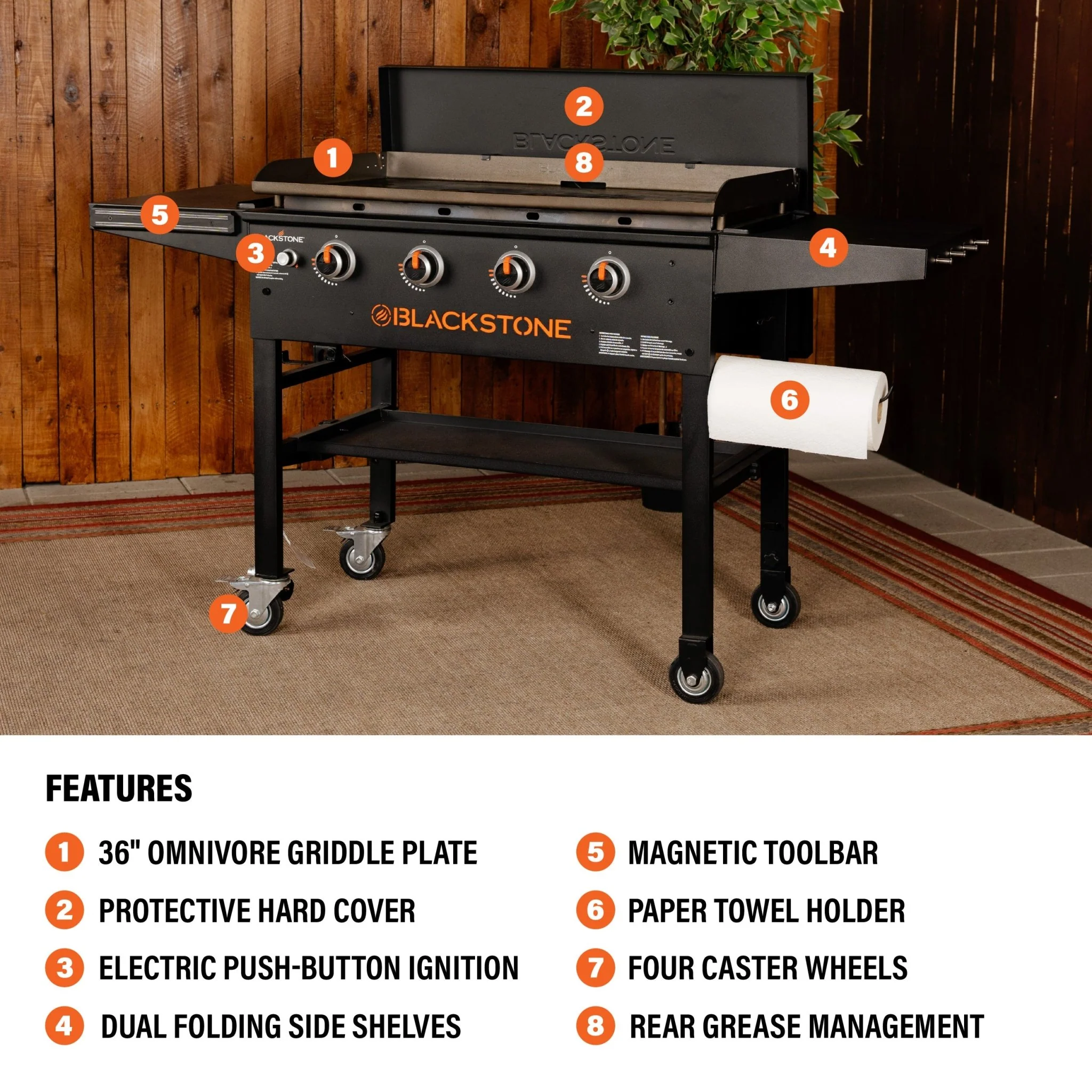 36” Griddle with Hard Cover (Natural Gas) 4 36” Griddle with Hard Cover (Natural Gas)
