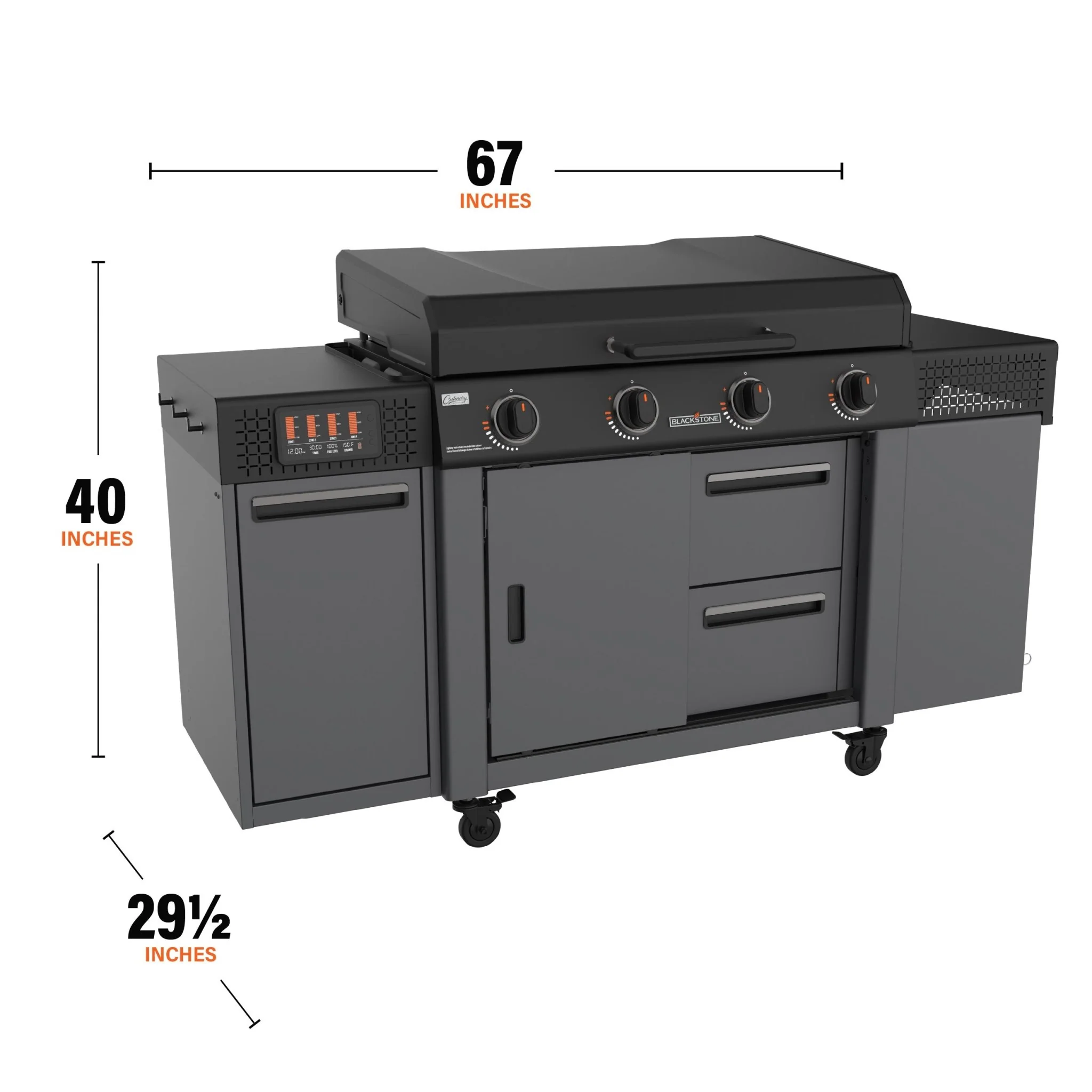 36" Griddle Deluxe with Extendable Side Table 12 36" Griddle Deluxe with Extendable Side Table