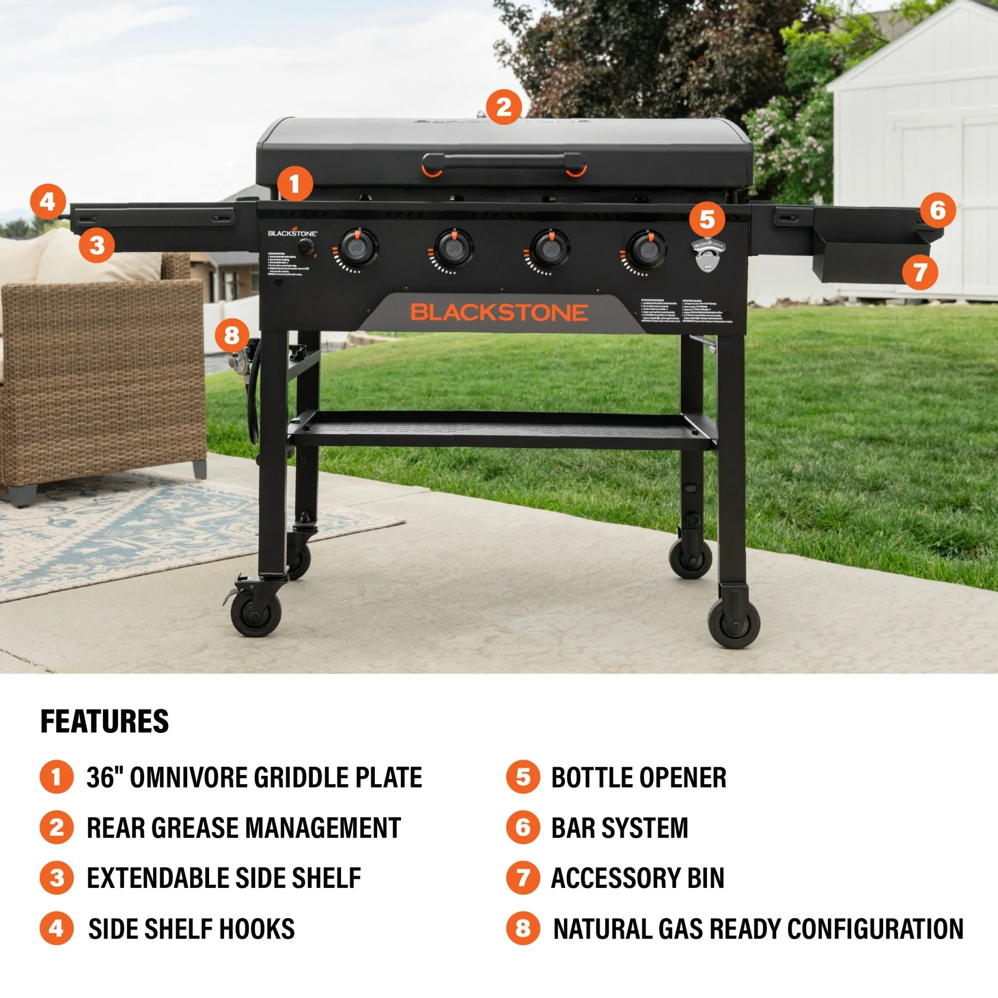 36” Griddle with Hood (Natural Gas) 4 36” Griddle with Hood (Natural Gas)