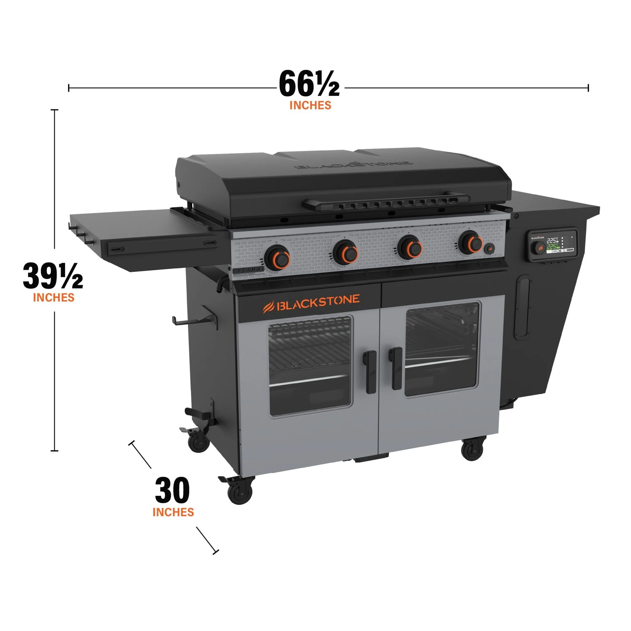 Bronco 36” Griddle Vertical Pellet Smoker Combo 12 Bronco 36” Griddle Vertical Pellet Smoker Combo