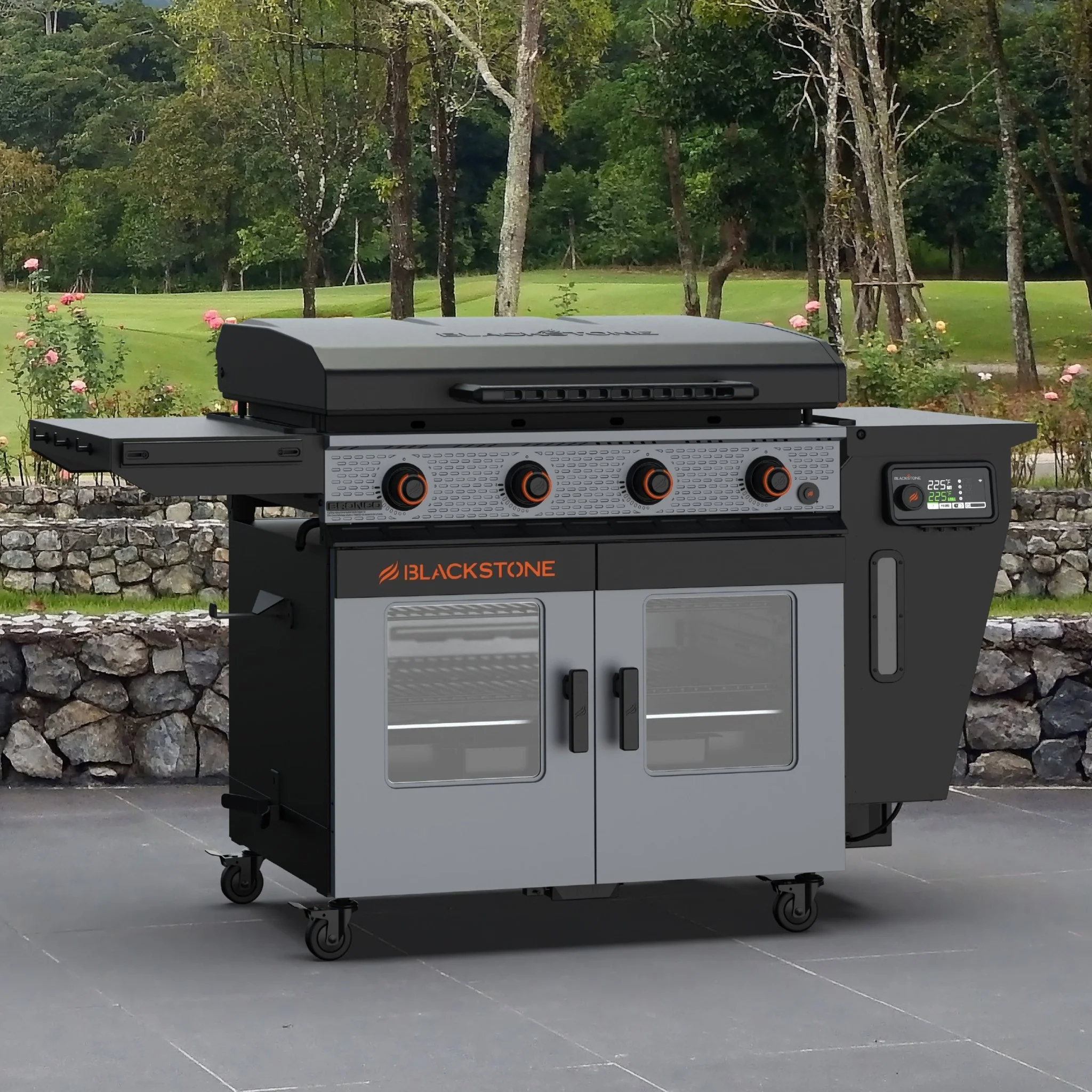 Bronco 36” Griddle Vertical Pellet Smoker Combo 7 Bronco 36” Griddle Vertical Pellet Smoker Combo