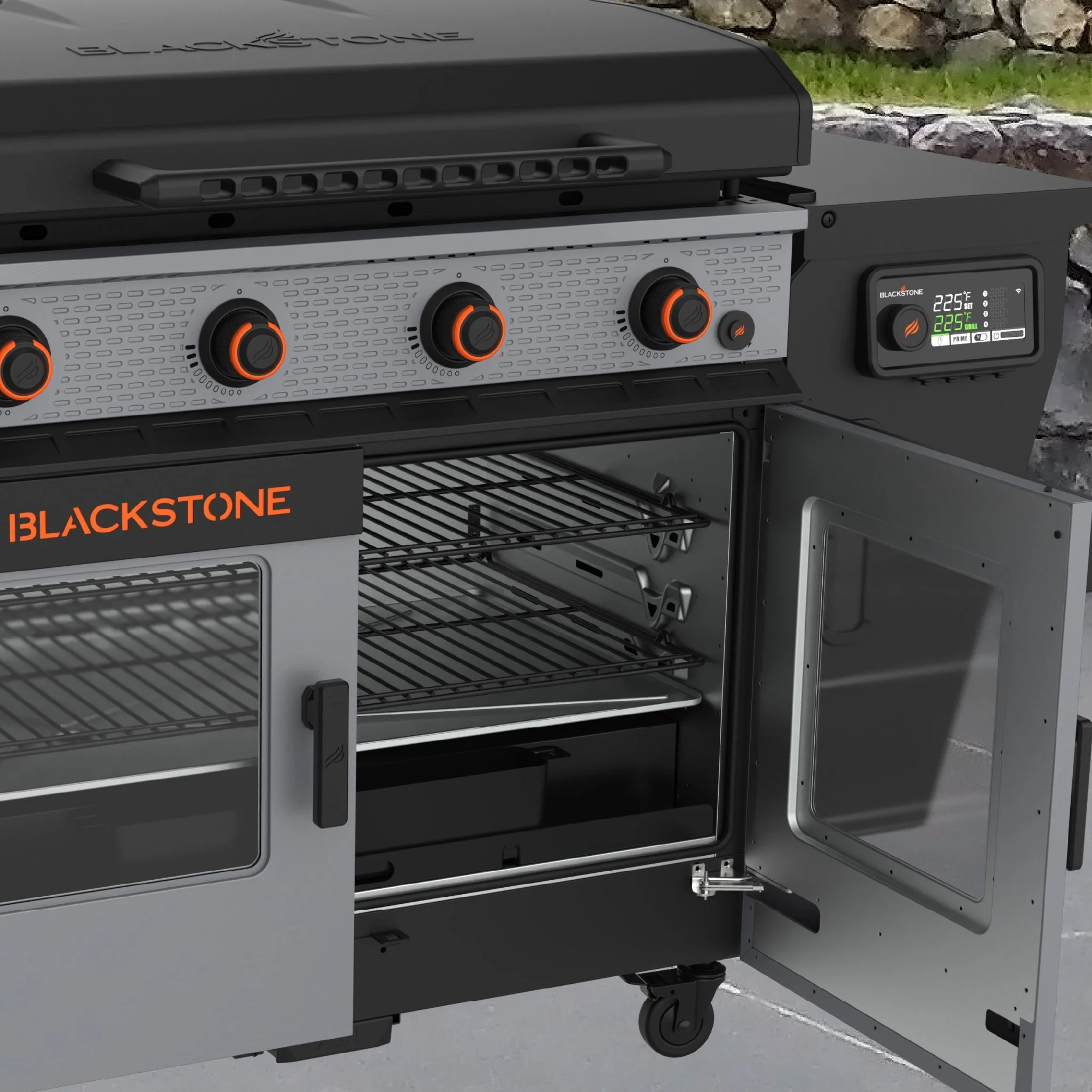 Bronco 36” Griddle Vertical Pellet Smoker Combo 8 Bronco 36” Griddle Vertical Pellet Smoker Combo