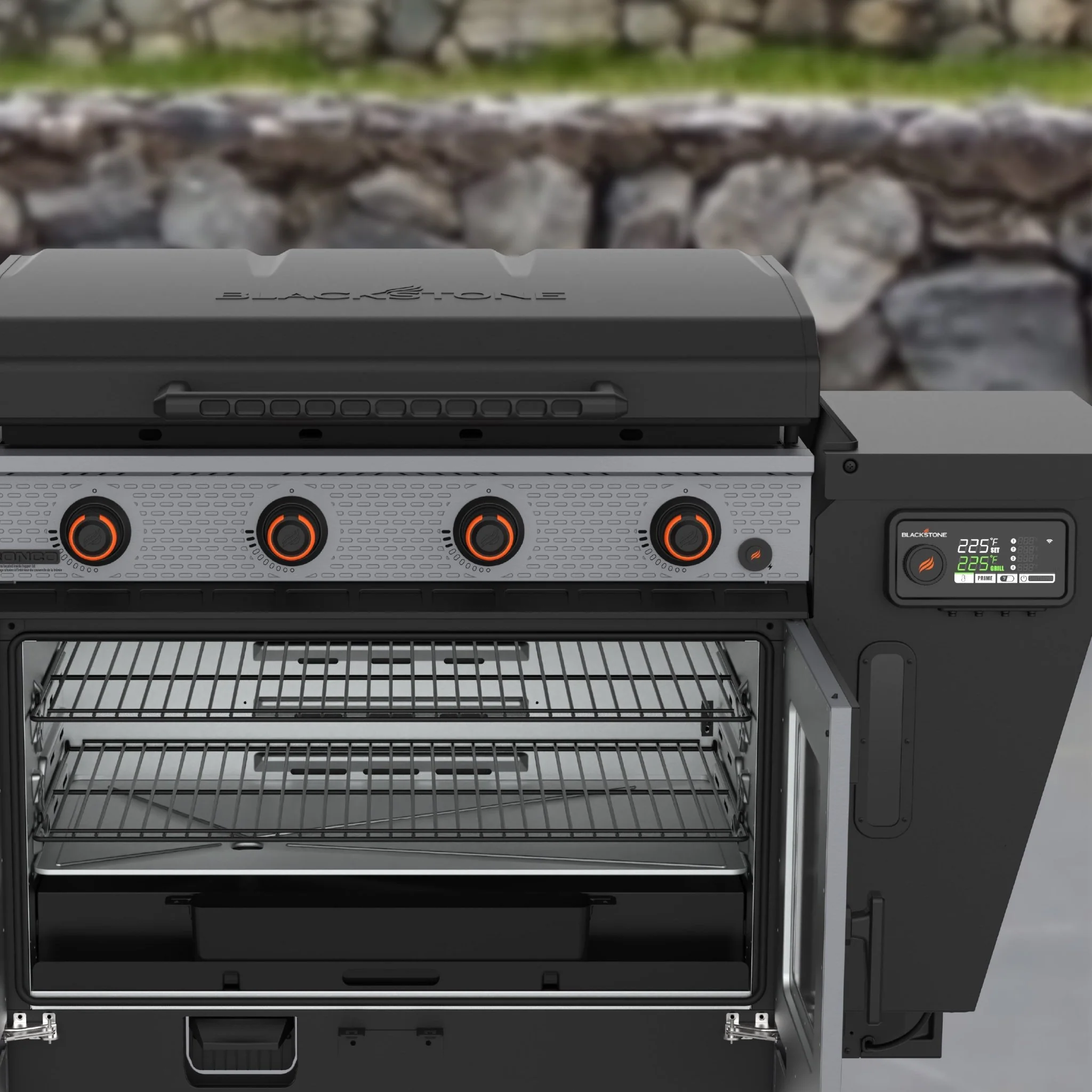 Bronco 36” Griddle Vertical Pellet Smoker Combo 9 Bronco 36” Griddle Vertical Pellet Smoker Combo