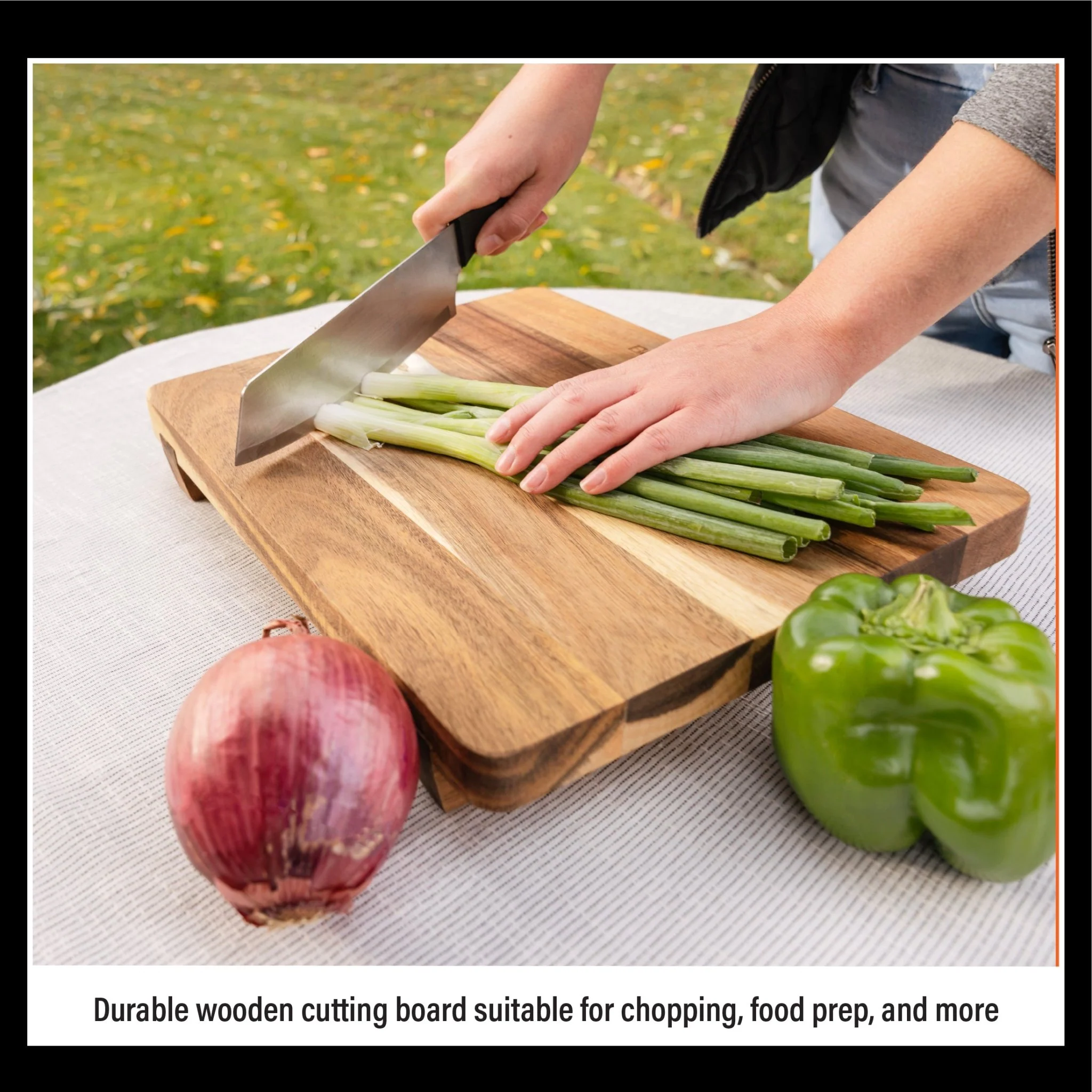 14"x11" Wood Cutting Board W/ Feet 5 14"x11" Wood Cutting Board W/ Feet