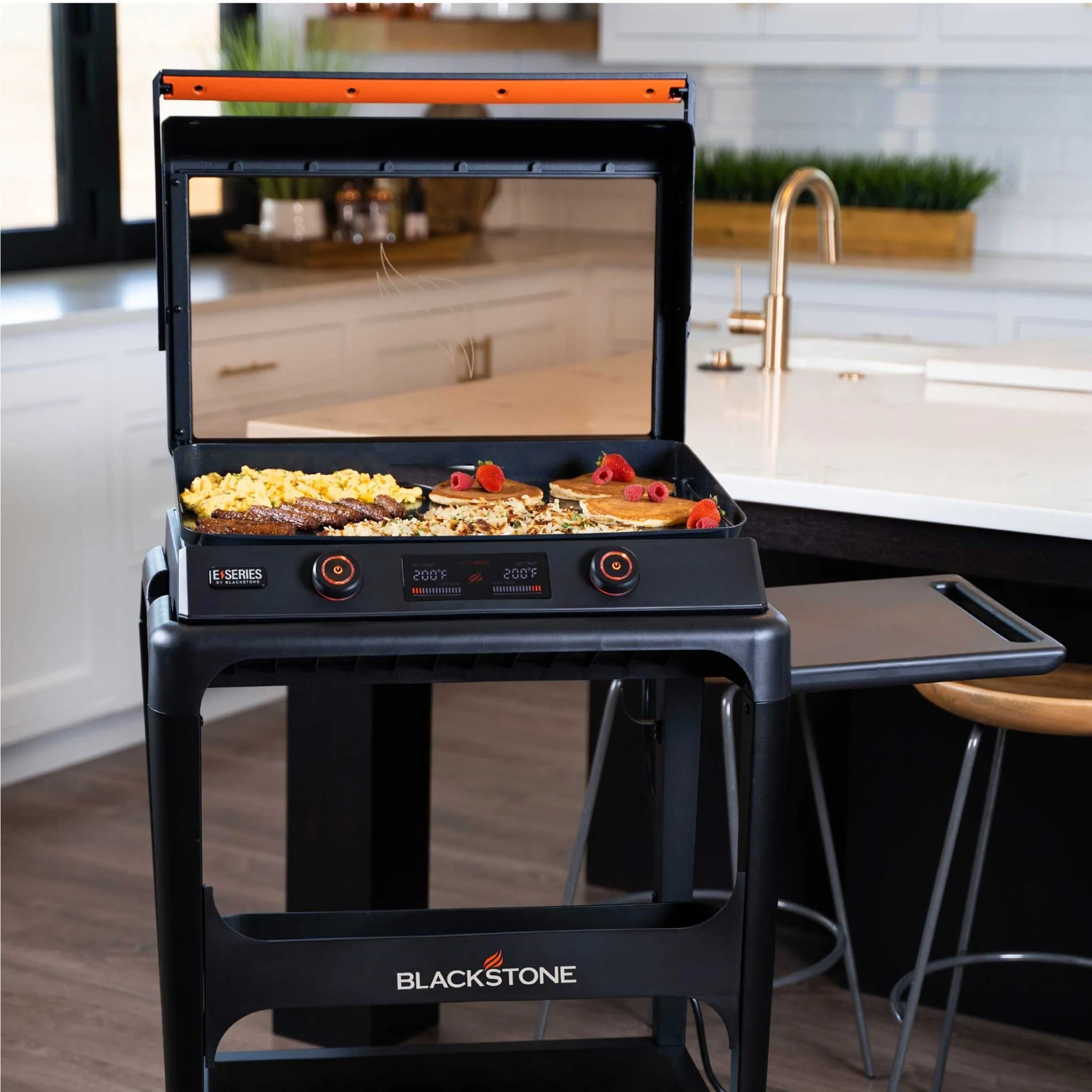 22" Electric Tabletop Griddle with Cart 2 22" Electric Tabletop Griddle with Cart