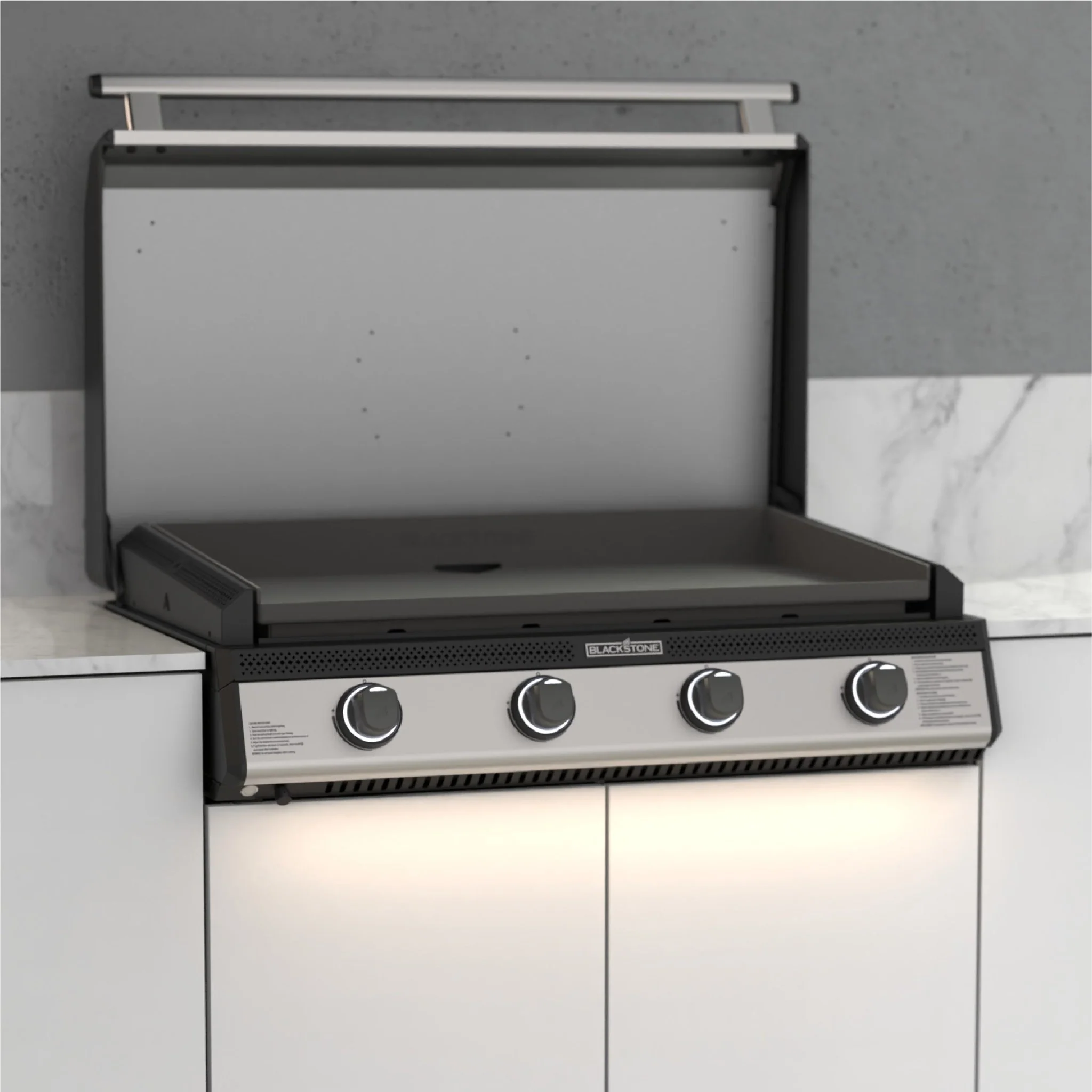 36" Drop-in Griddle with Hood (Natural Gas) 2 36" Drop-in Griddle with Hood (Natural Gas)