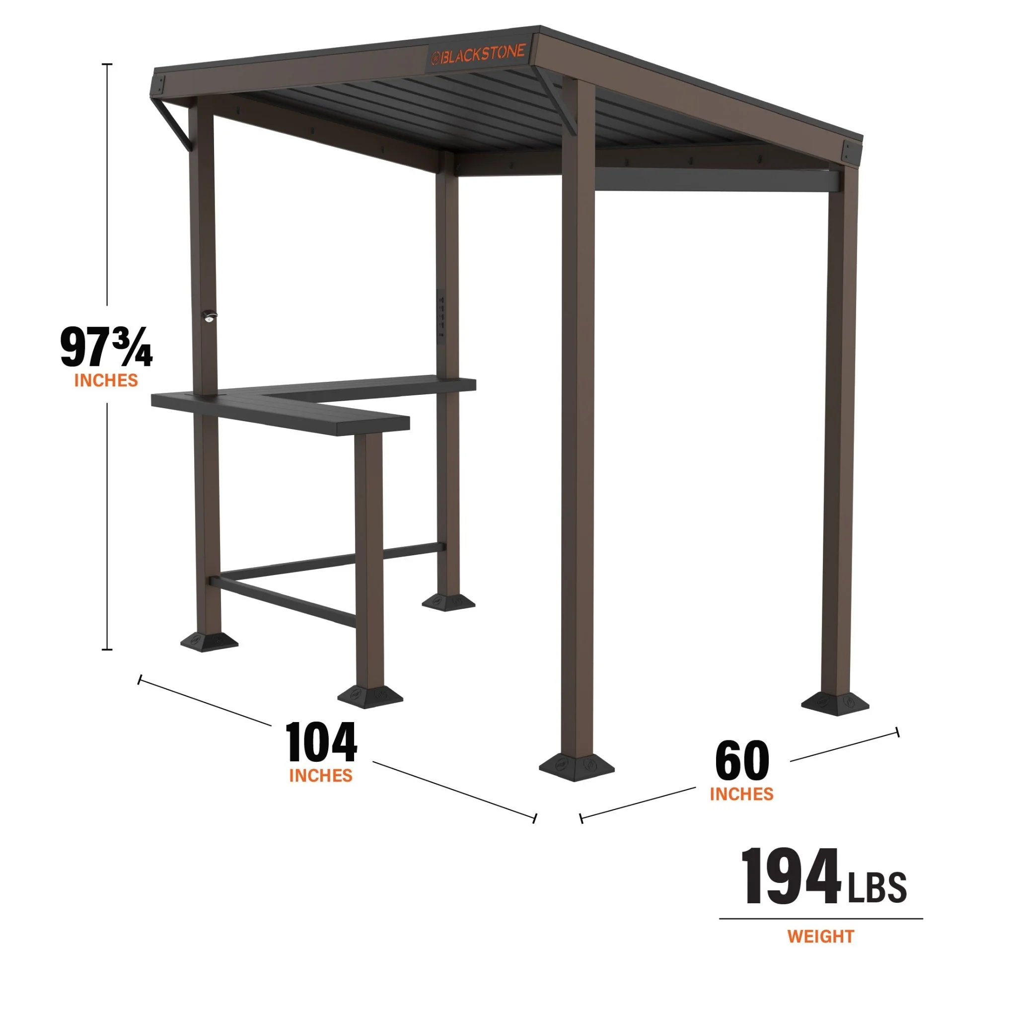 5’ x 8’ Bar and Griddle Pavilion 3 5’ x 8’ Bar and Griddle Pavilion