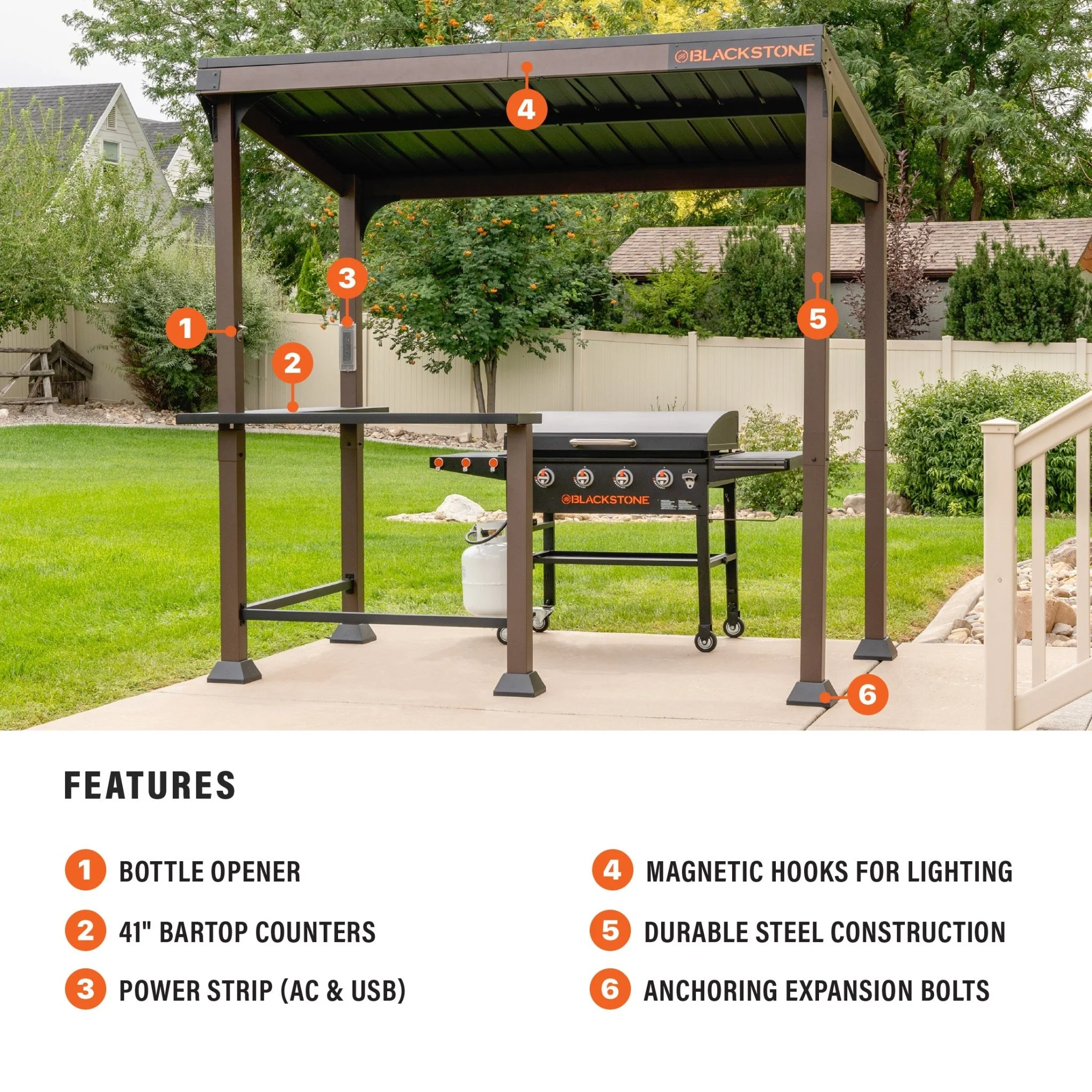 5’ x 8’ Bar and Griddle Pavilion 4 5’ x 8’ Bar and Griddle Pavilion