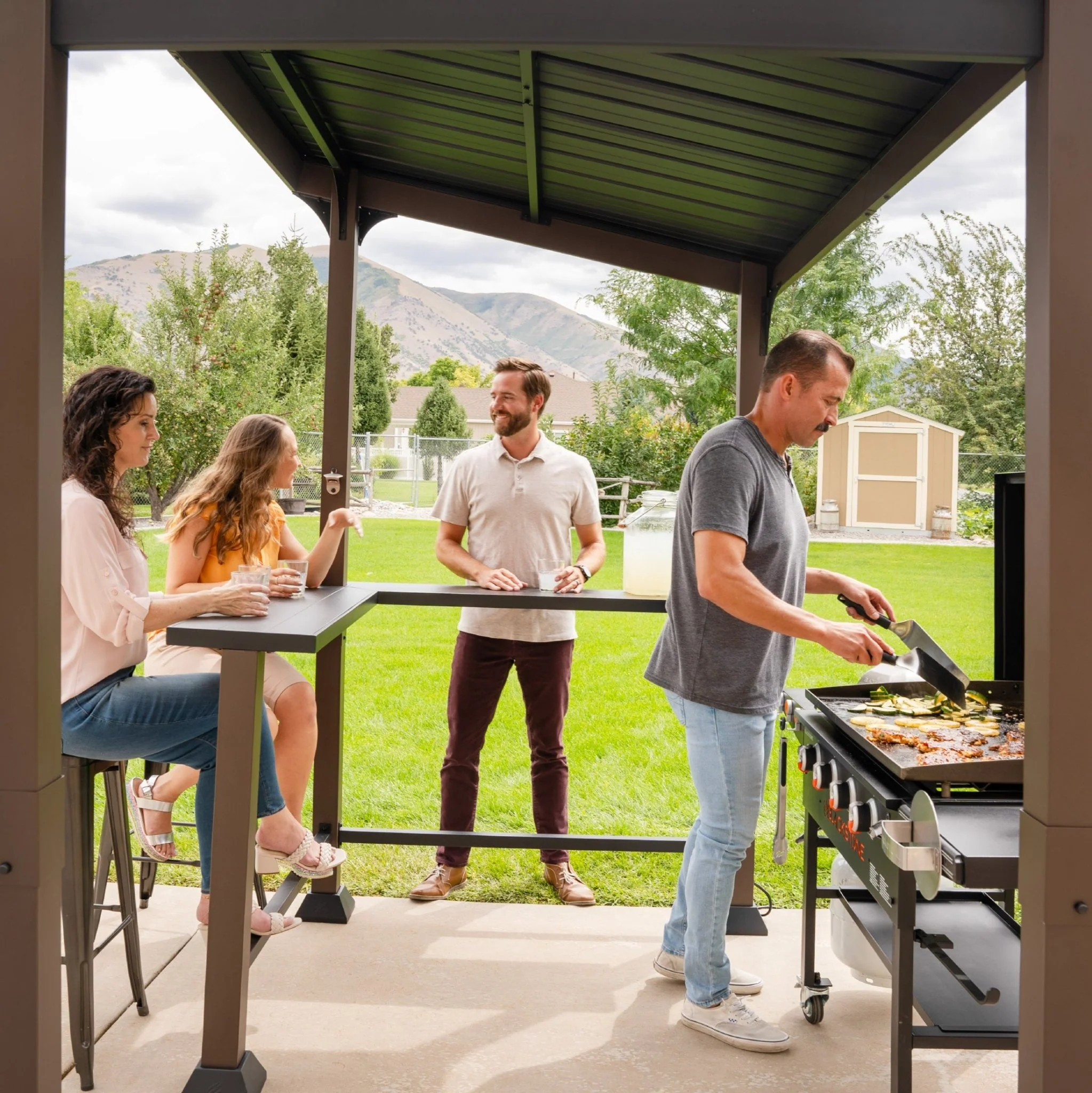 5’ x 8’ Bar and Griddle Pavilion 8 5’ x 8’ Bar and Griddle Pavilion