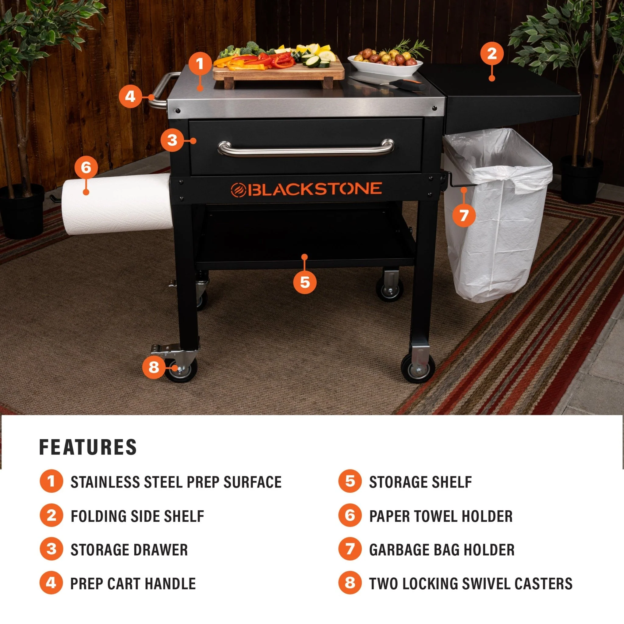 Serve & Store Prep Cart 3 Serve & Store Prep Cart