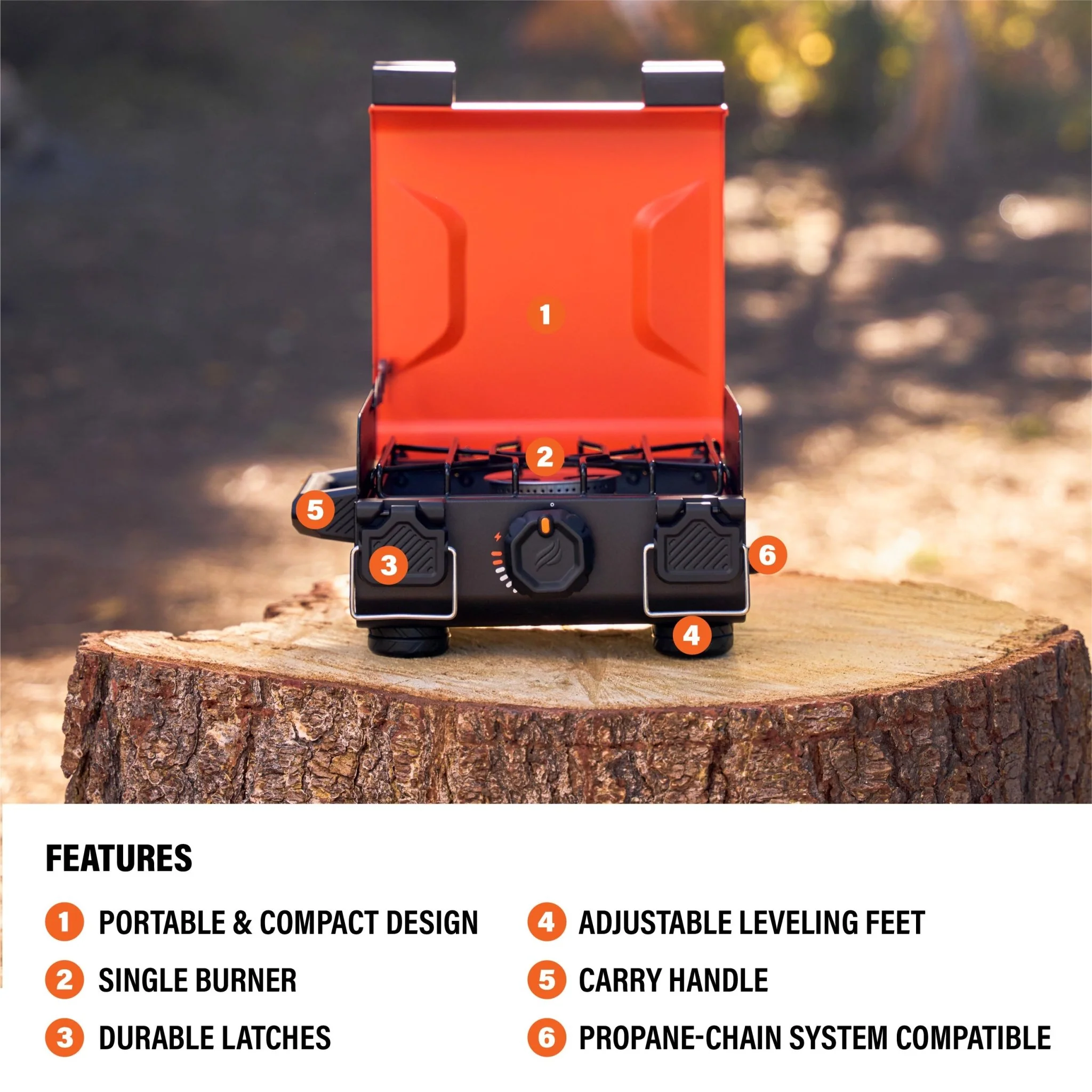 Single Burner Camping Stove 4 Single Burner Camping Stove