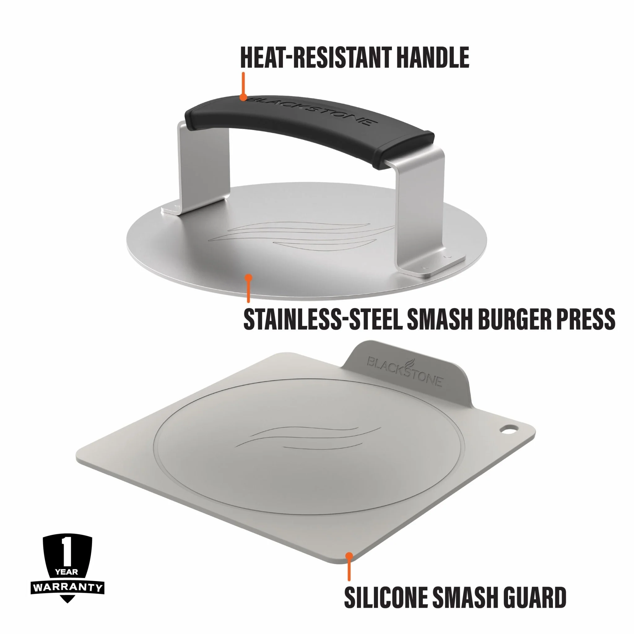 Culinary Smash Burger Press with Smash Guard 3 Culinary Smash Burger Press with Smash Guard