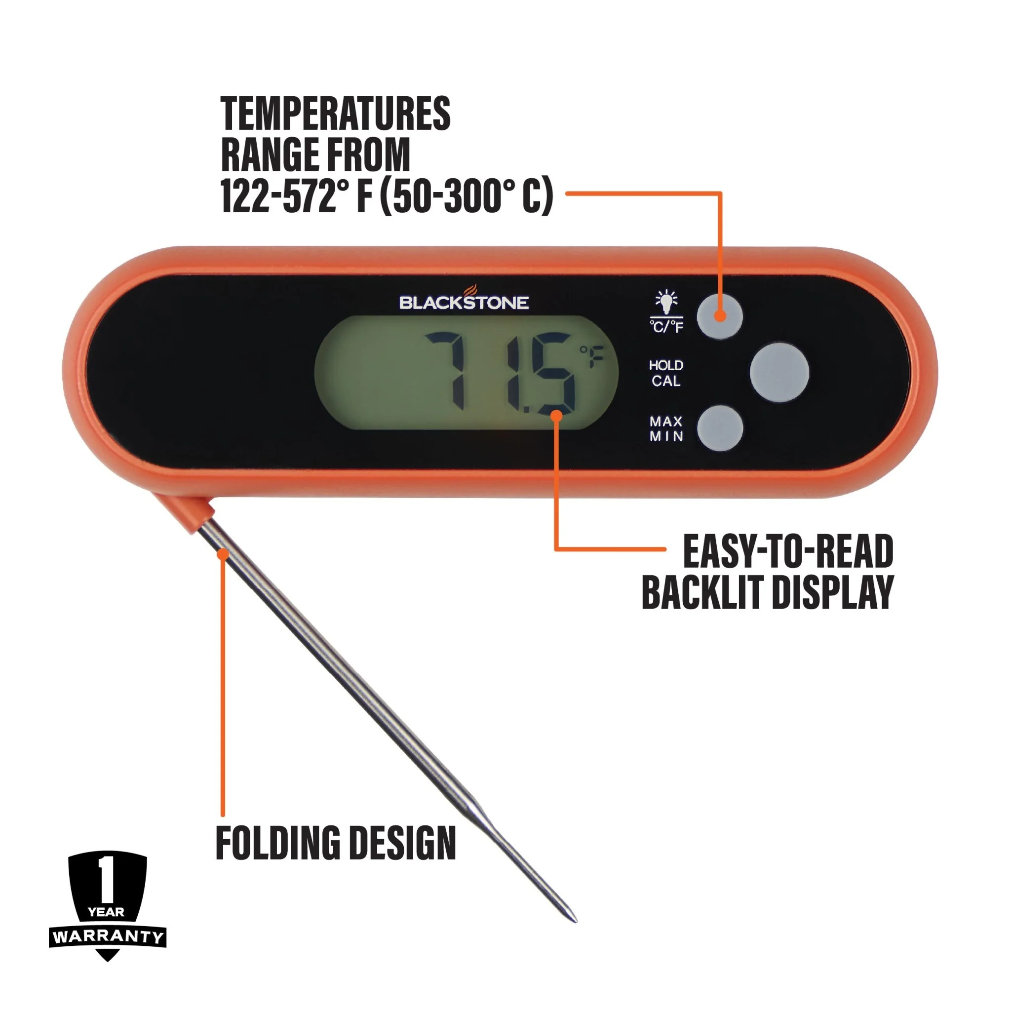 Folding Probe Thermometer 3 Folding Probe Thermometer