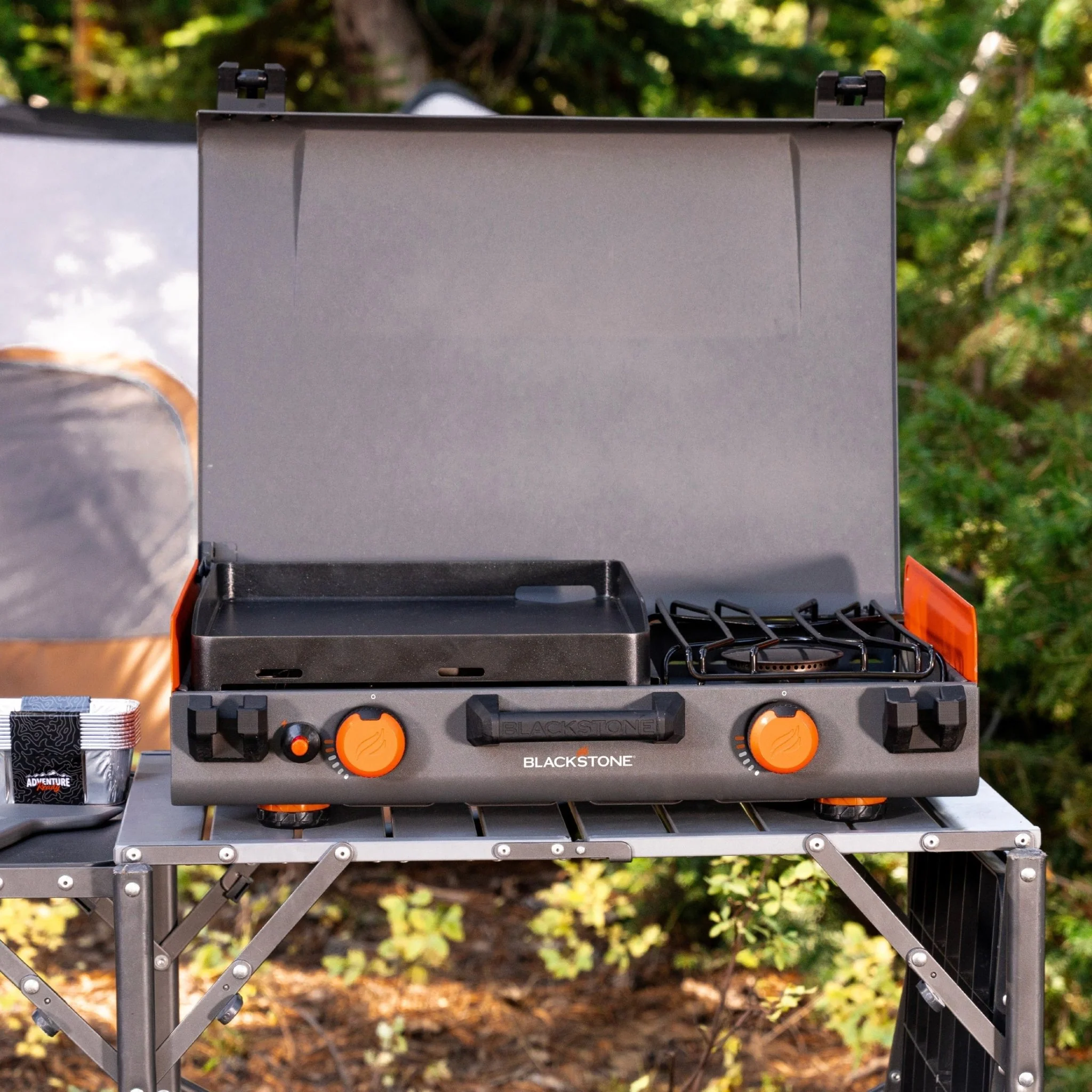 12" x 14" Griddle with Side Burner 2 12" x 14" Griddle with Side Burner