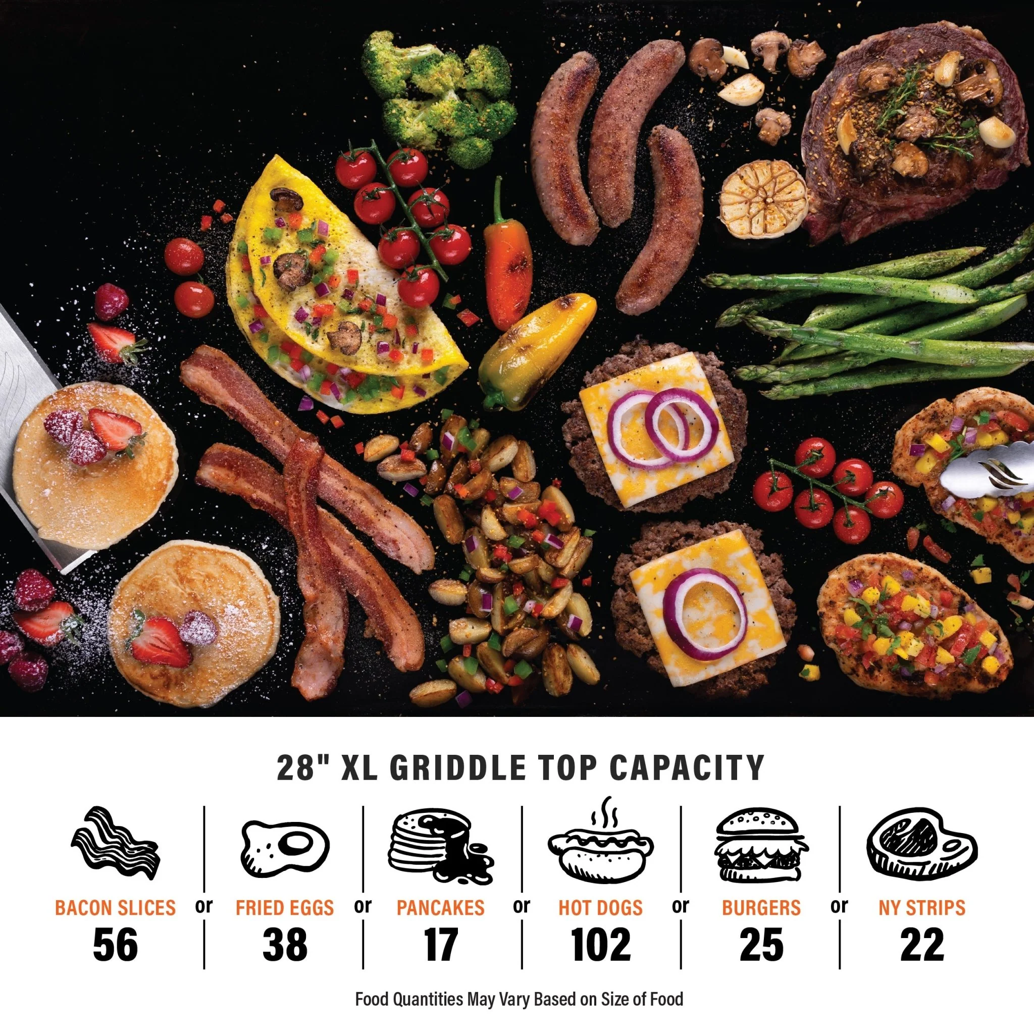 28" Griddle with Flexfold™ Legs 11 28" Griddle with Flexfold™ Legs