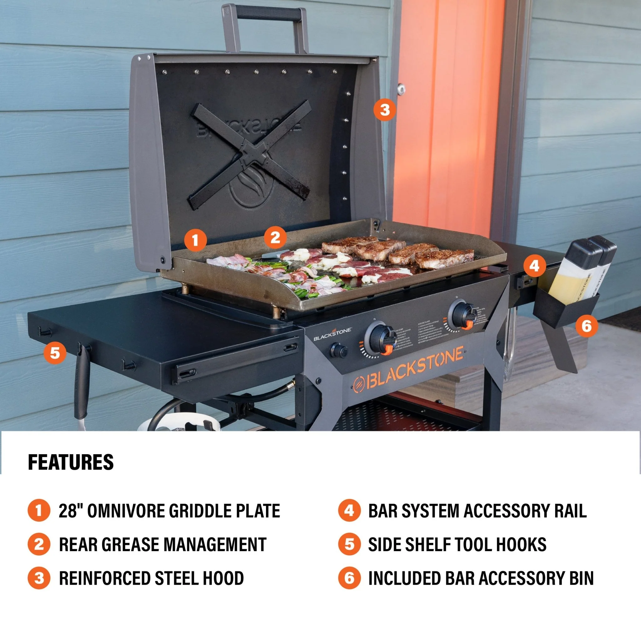 28" Griddle with Hood 4 28" Griddle with Hood